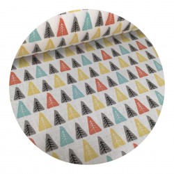Tissu Coton Sapin