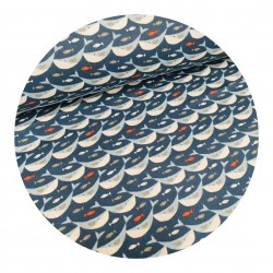 Tissu Coton Baleine